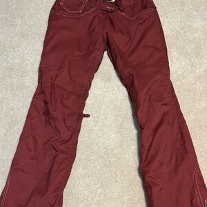 Levi's Maroon Low Rise Bootcut Snow Pants